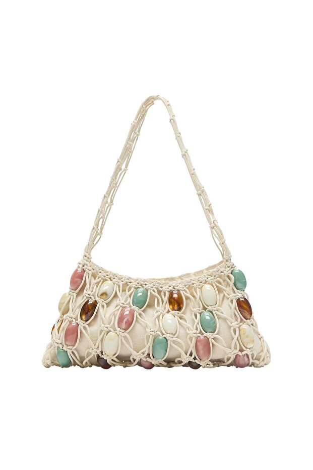 Süslemeli omuz çantası - 2