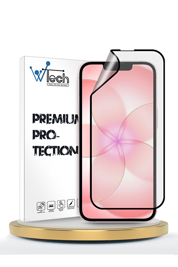 Apple iPhone 17e 5G 2026 Premium Nano Ceramic Full Glue Full Cover Matte Flexible Clear/Black