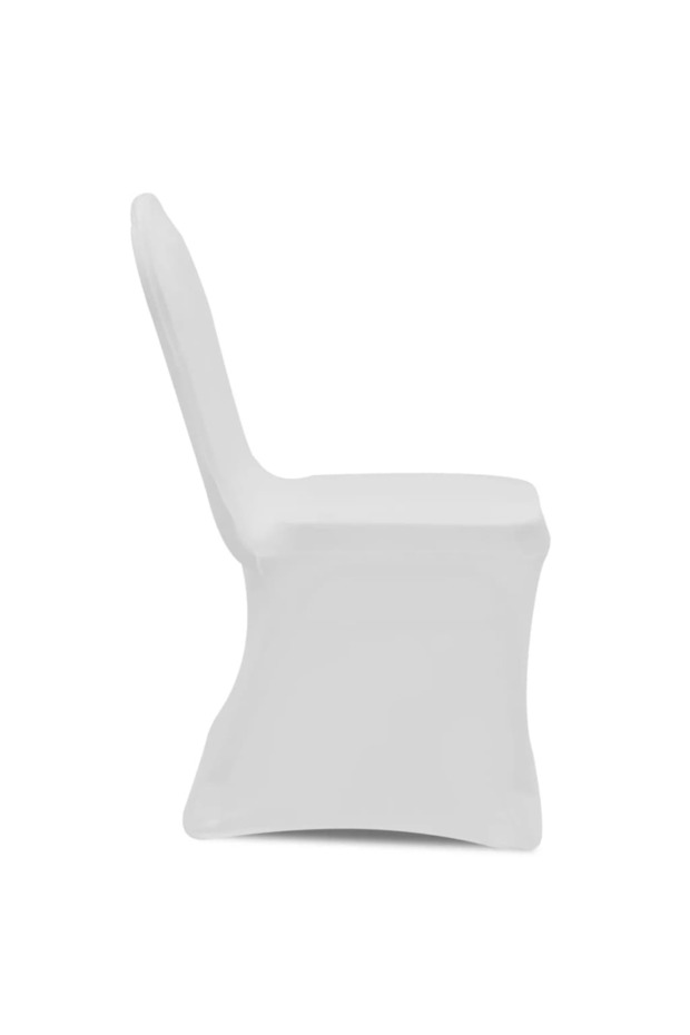 Huse de scaun elastice, 18 buc., alb - 4