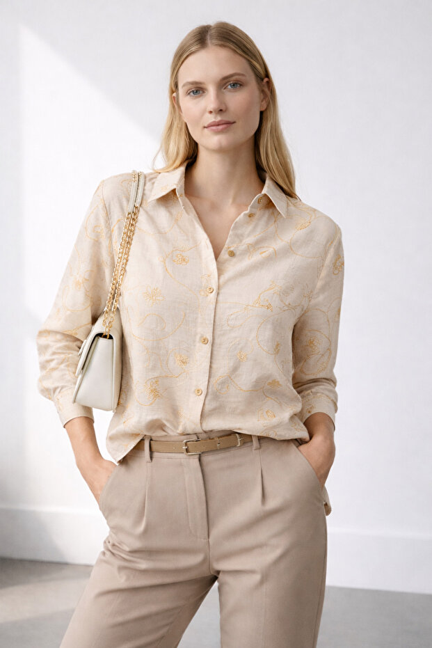 NAKIŞLI GÖMLEK - 1