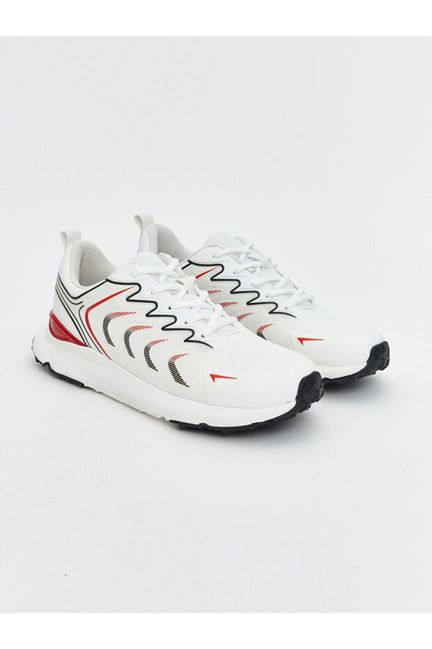 White Mesh Detailed Men's Sports Shoes