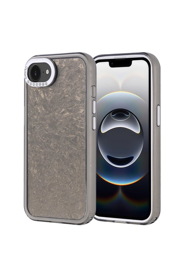 iPhone 17E Case with Stone Design Tkng Door Cover - Black