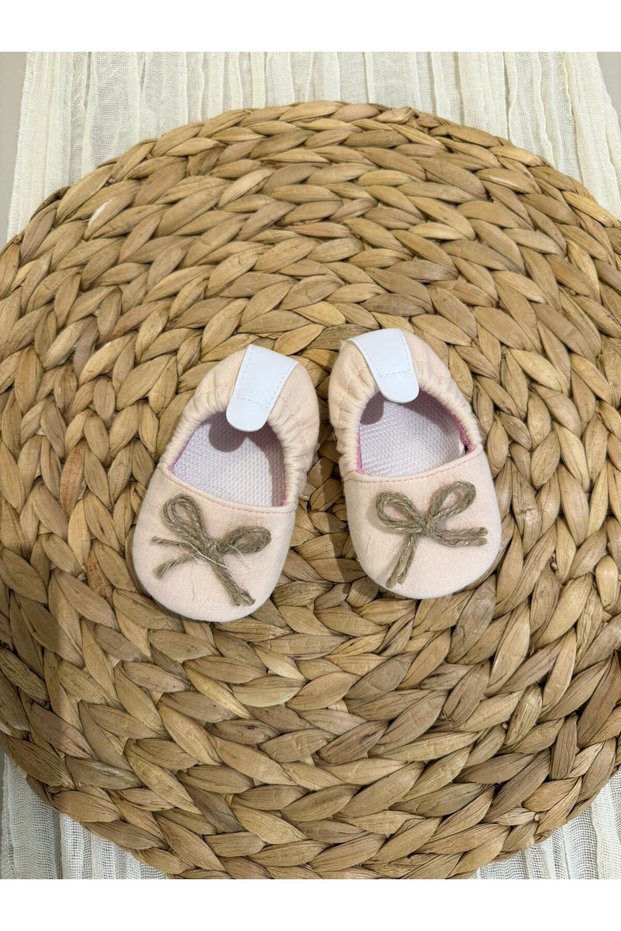 Baby Ribbon Baby Booties Shoes Pink