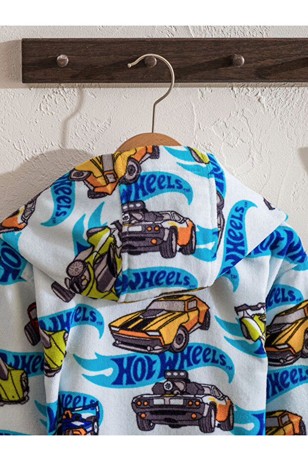 Mixed Printed Boy's Bathrobe - 4