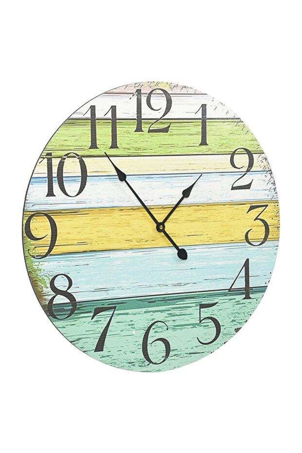 Ceas de perete, multicolor, 60 cm, MDF - 3