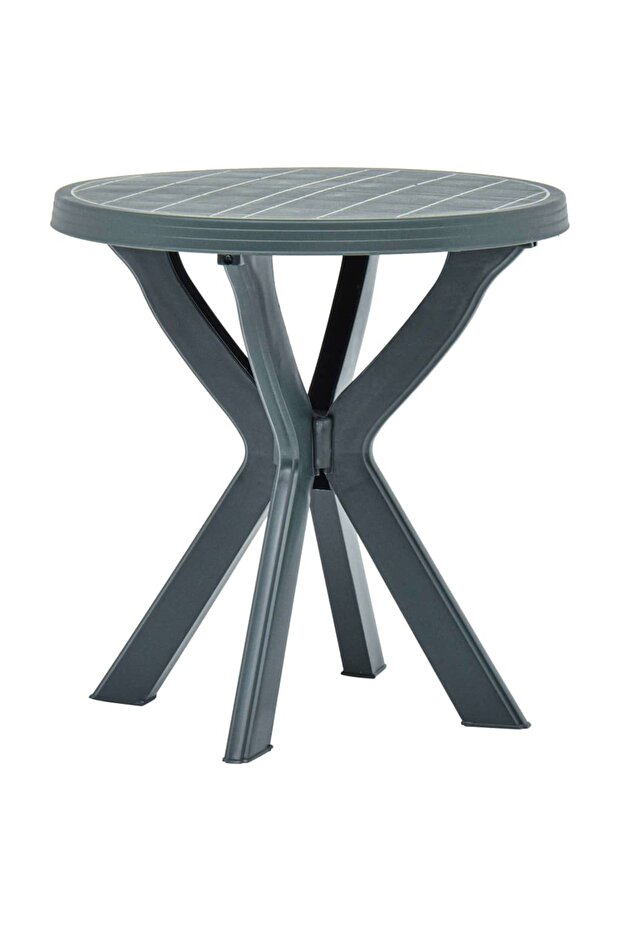 Bistro table, green, Ø70 cm, plastic