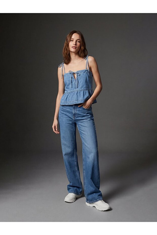 Anesha Mid Indigo Bluz - 1