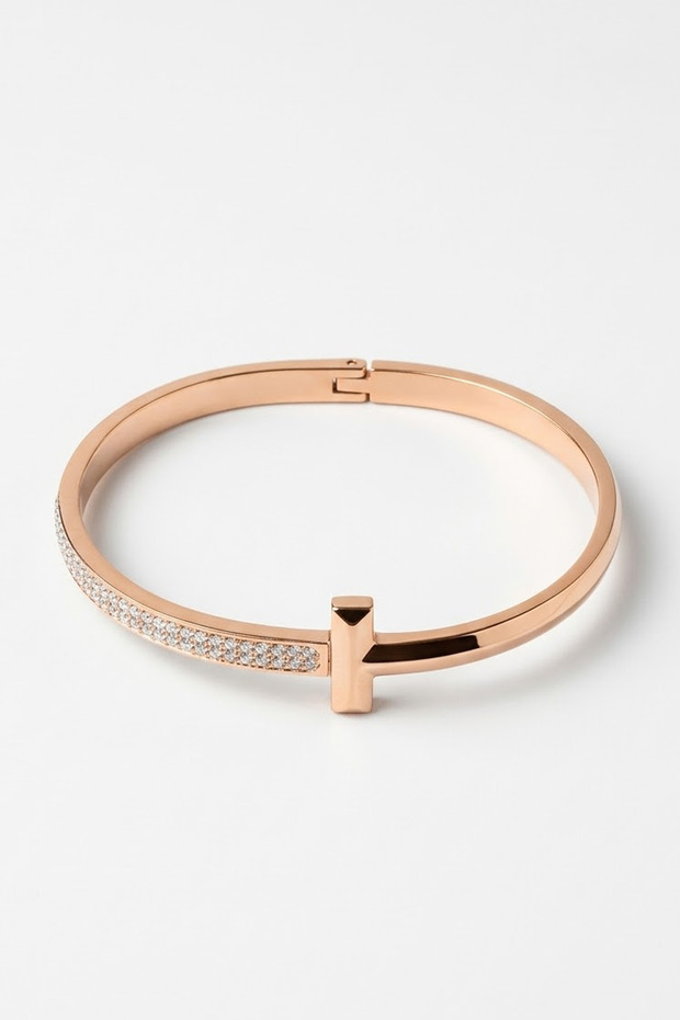 Gold Kurusu Işıltı Handcuff Bracelet