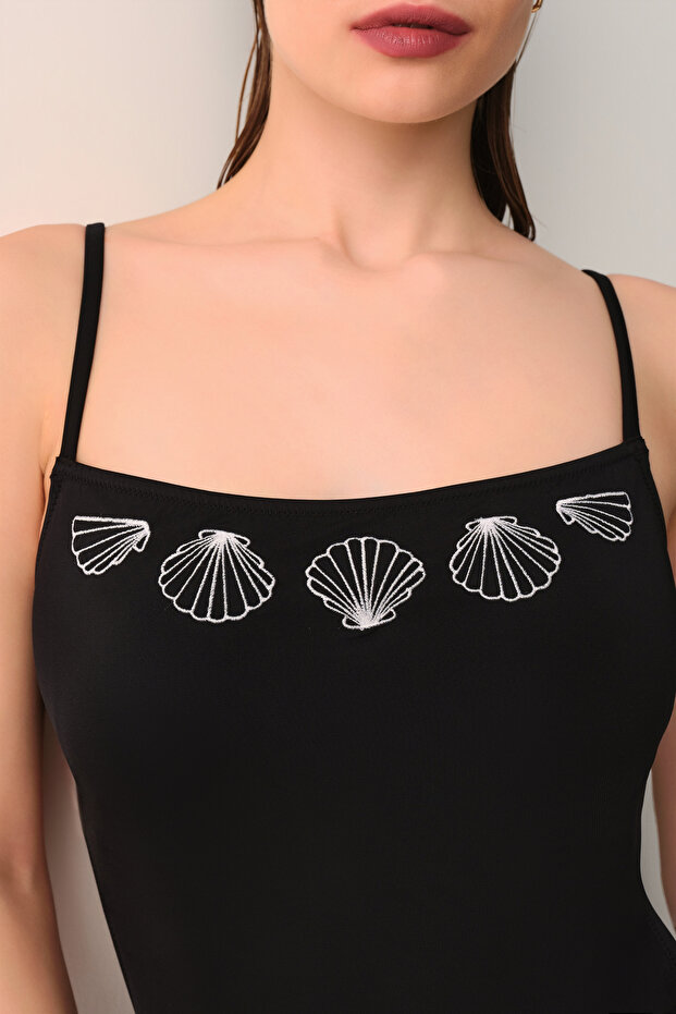 Seashell Nakışlı Basic Mayo - 3