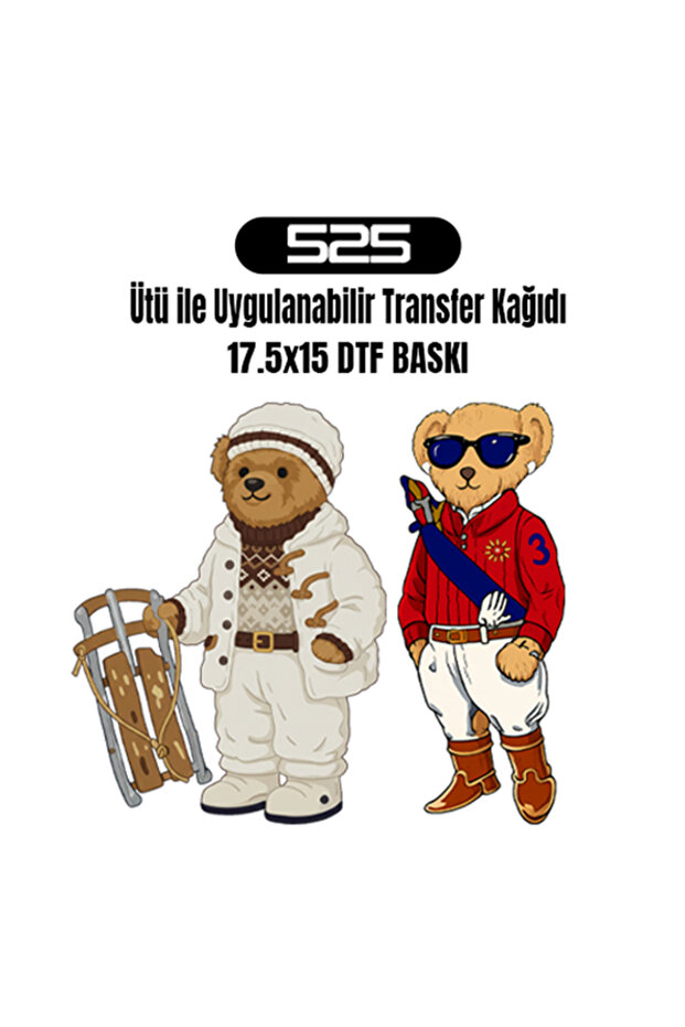 525 Ütü Ile Yapışan Tekstil Dtf Baskı Tişört Baskısı