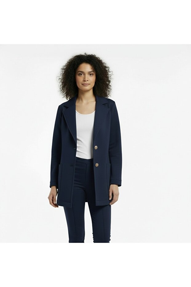 Loose Cut Men's Collared 3 Thread Combed Cotton Jacket - 1