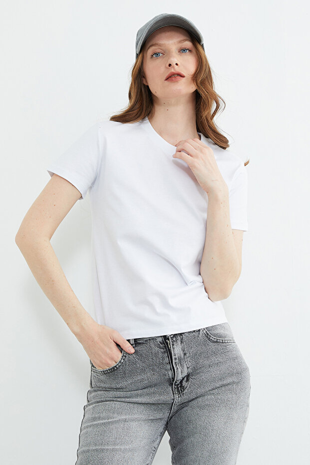 Basic Crew Neck T-Shirt - 6