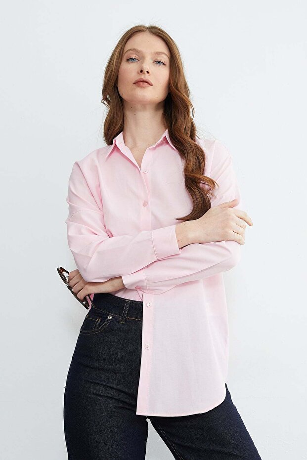 Basic Düğmeli Gömlek - 2