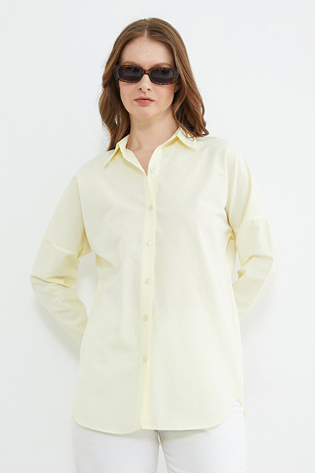 Basic Düğmeli Gömlek - 7