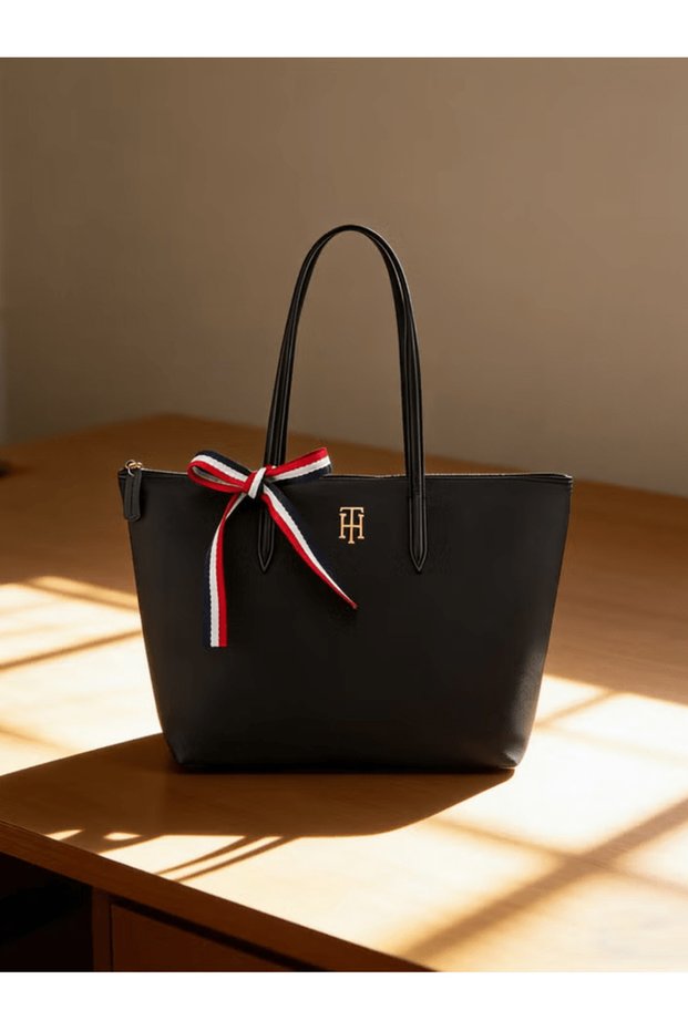 Women's Tote Bags, Classic Fashion Versatile Signature Tape Large Capacity Shoulder