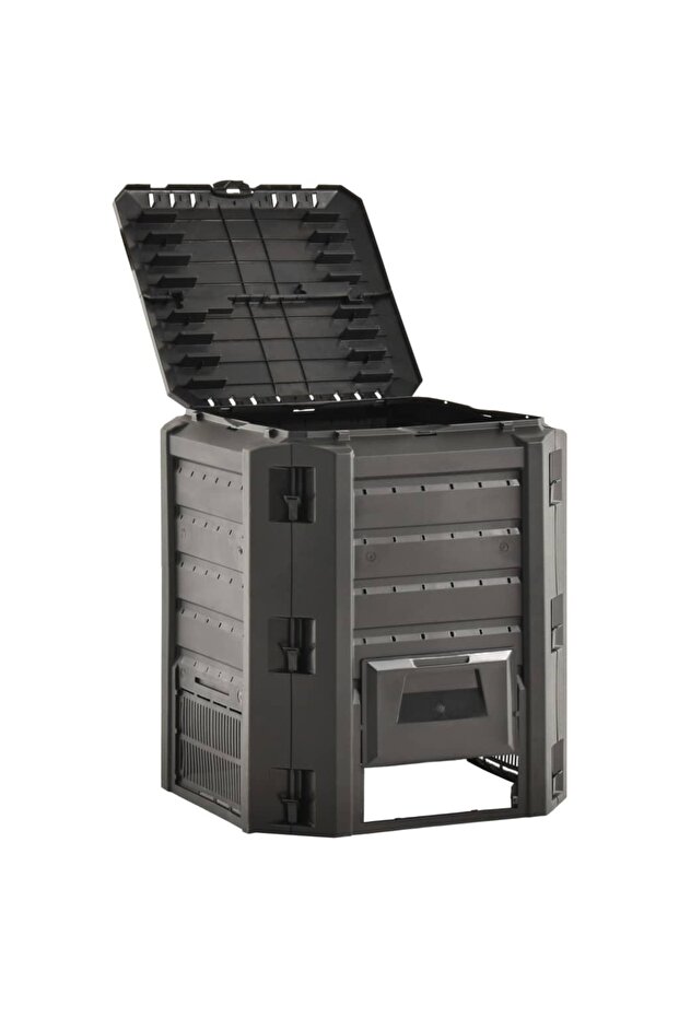 Garden composter, μαύρο, 380 L - 2