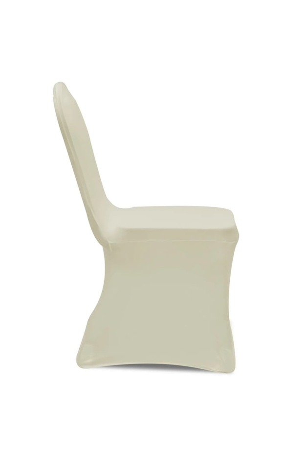 Huse elastice pentru scaun, 12 buc., crem - 5