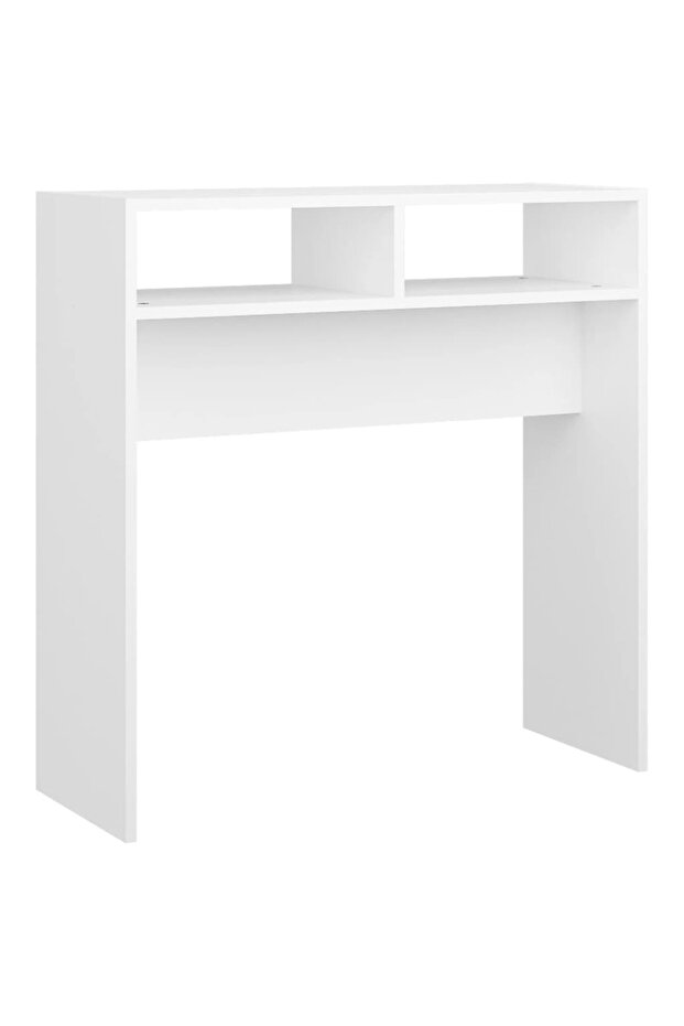 Console table, white, 78x30x80 cm, chipboard - 2