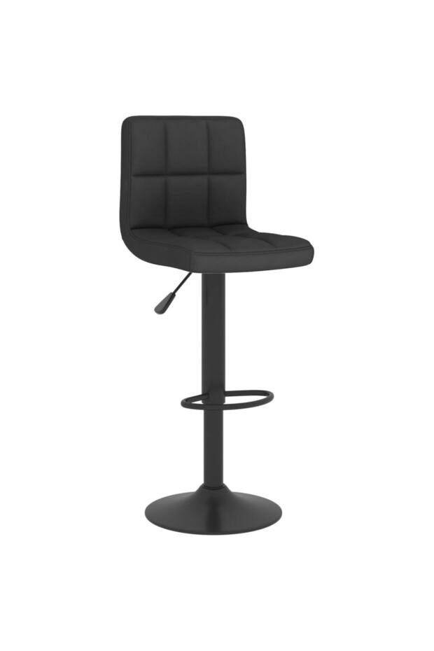Scaun de bar, negru, material textil - 2