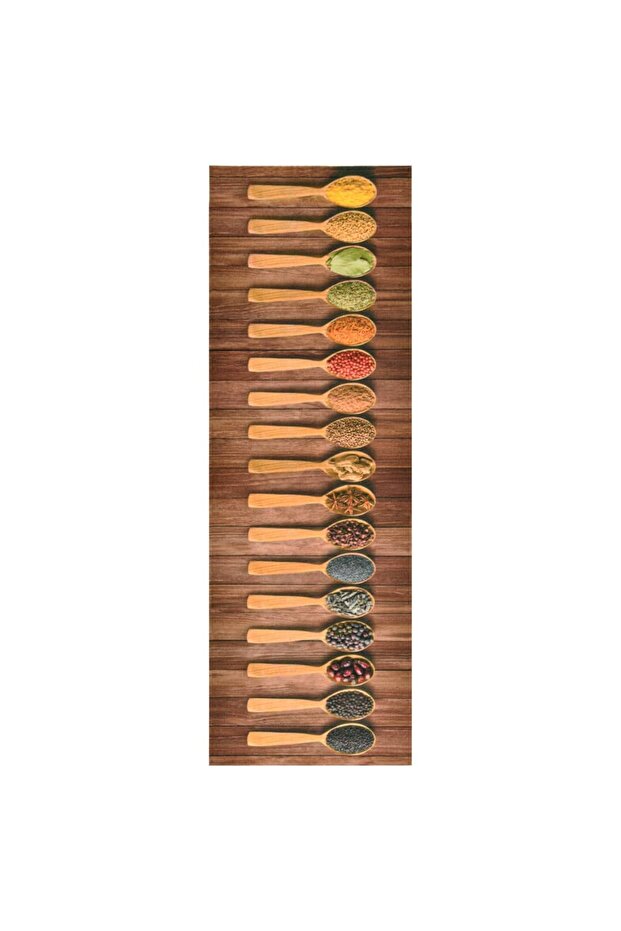 Kitchen mat, Washable, spoon print, 60x300 cm - 2