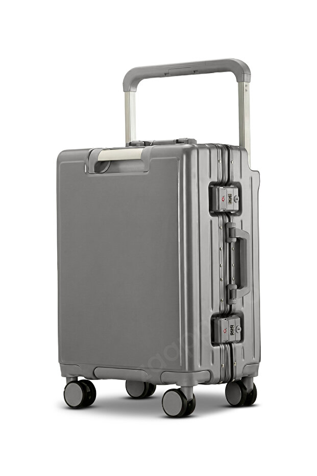 Wide Handle Hard Shell Aluminum Framed 20 Inch(8-10kg) Cabin Size Luggage With Laptop Pocket