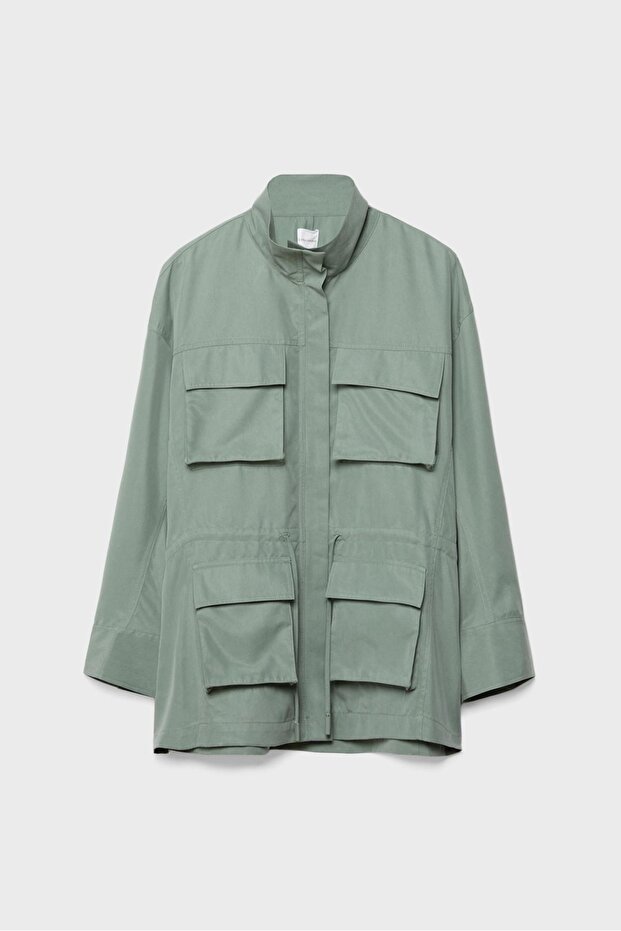 Akışkan utility stili parka - 6