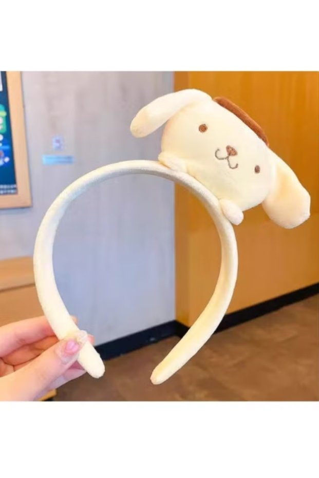 Plush Headband for Girls – Cute Kawaii Cartoon Hair Accessory