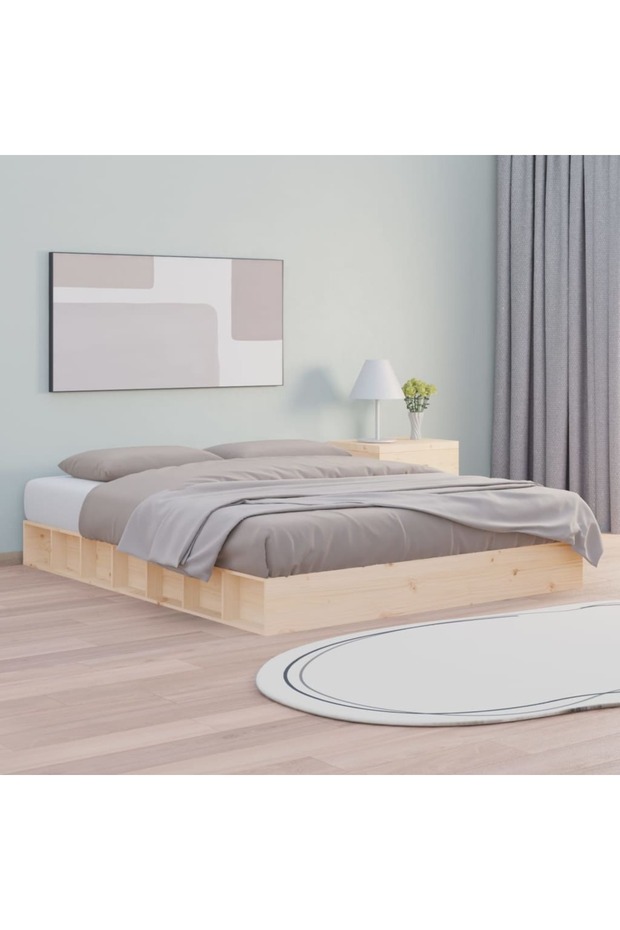 Bed frame, Super King 6FT, 180x200 cm, solid wood - 1