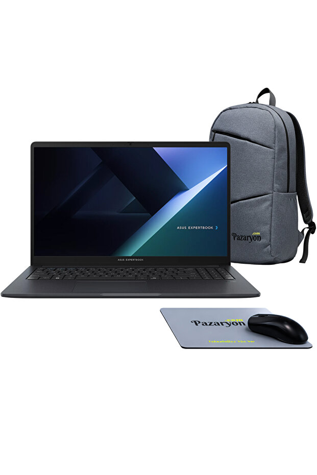 ASUS Expertbook B1, Core i5-13420H, 16GB RAM, 512GB SSD, 15.6" Windows 11 + Office(Çanta&Mouse Hediyeli)