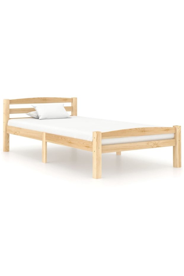 Bed frame, 90x200 cm, solid pine wood