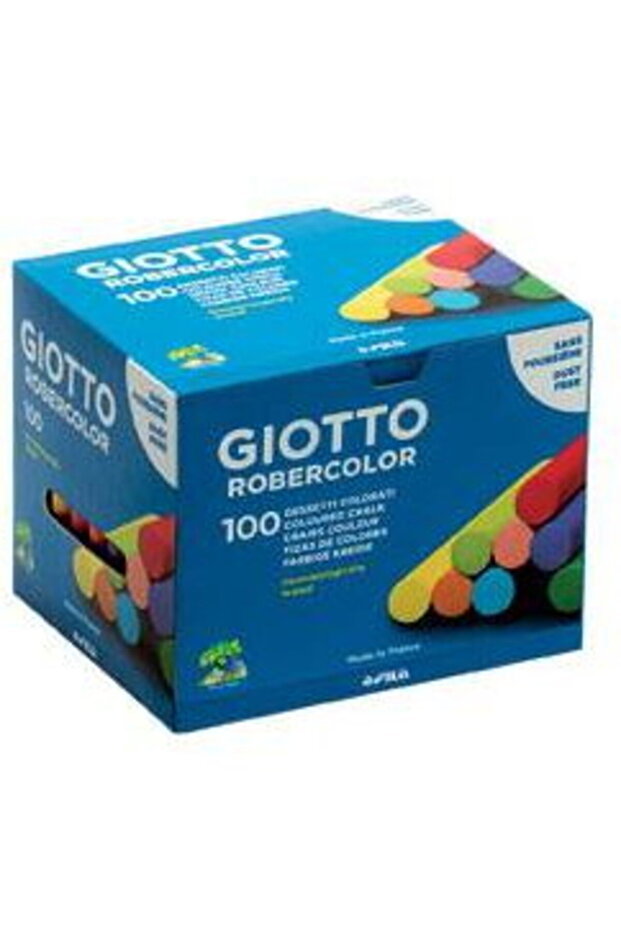 Colored chalk, cylindrical, 100 pcs/box, - 1