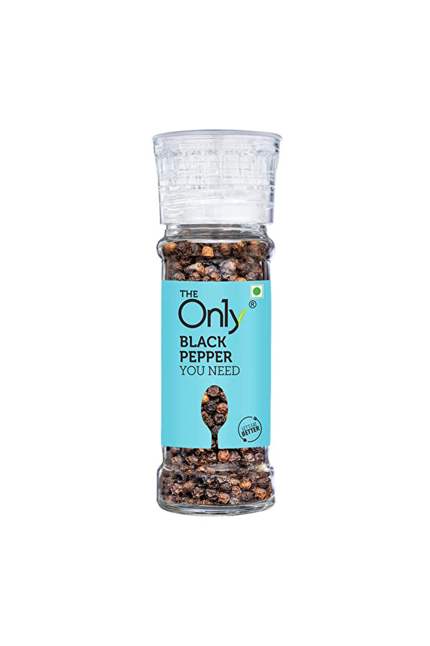 Whole Black Pepper with Built-in Grinder (50g)