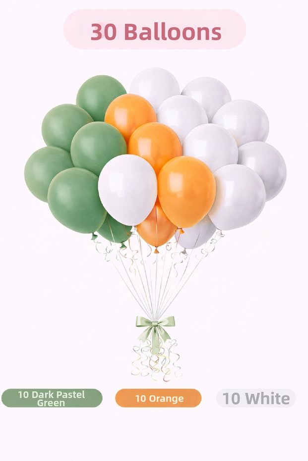 ๐ "30 Pieces Mixed Color Balloon Set" | Premium Party, Birthday and Organization Decoration Set Ornament