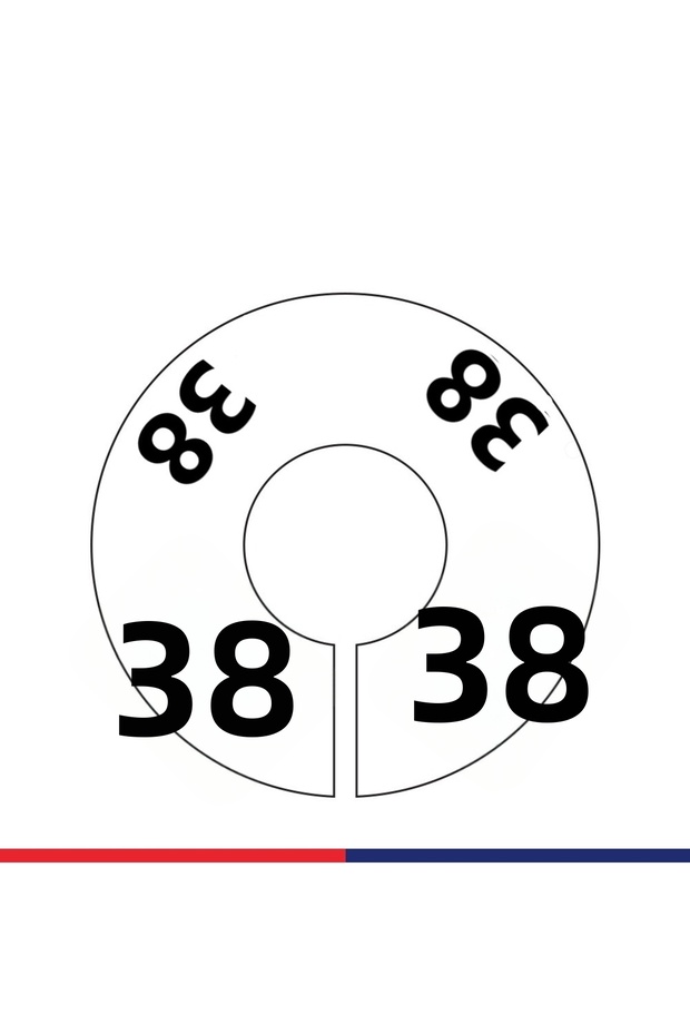 Back / Front Printed Warehouse-Stock Size Marker (38)