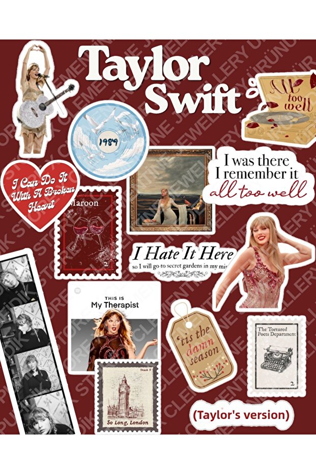Taylor Swift Sticker Set | Laptop Notebook Phone Sticker Journal