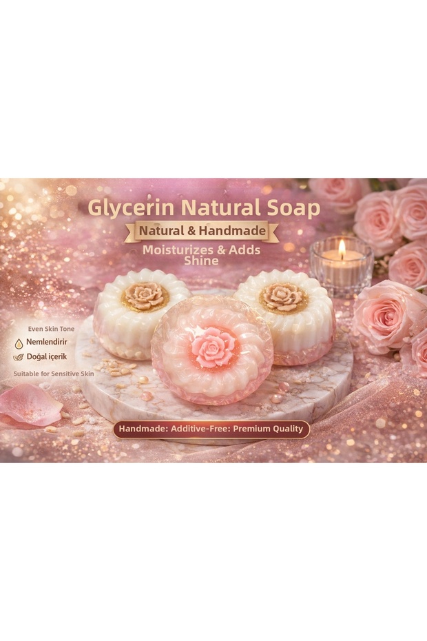 Glycerin Natural Soap Handmade Moisturizing & Radiating Soap Suitable for Sensitive Skin