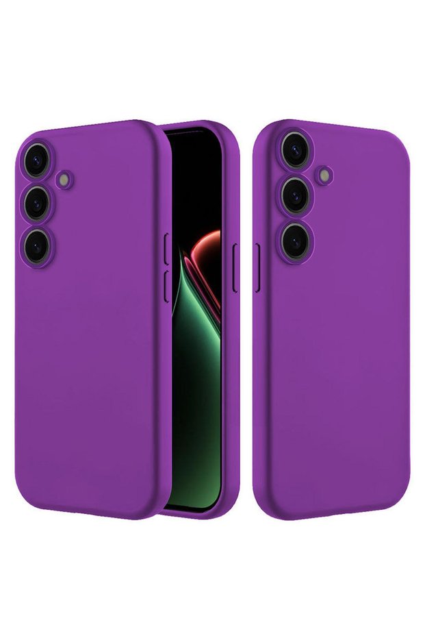 Samsung Galaxy S23 Fe Compatible Case Inside K Velvet Erasable Launch Case D Leather Purple