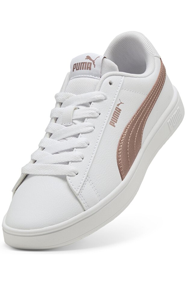 Rickie Classic 394251 Sneaker Unisex Spor Ayakkabı BEYAZ-ALTIN - 4