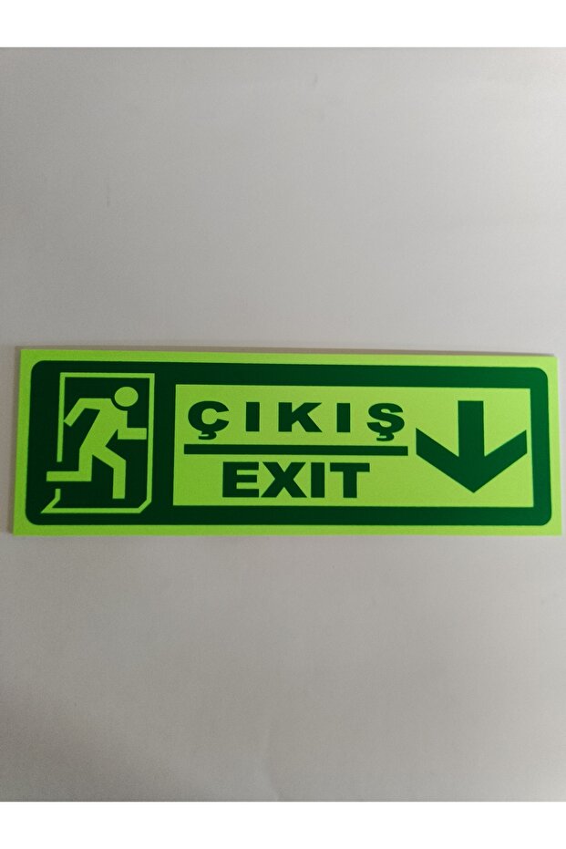 Kapı Üstü Exıt 10x30 cm