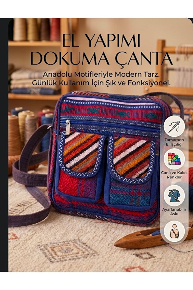 Otantik bohem model çapraz çanta