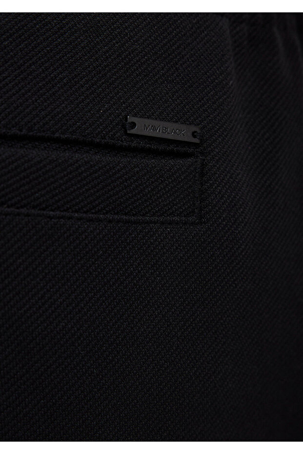 Siyah Örme İnterlok Pantolon 0010521-900 - 8