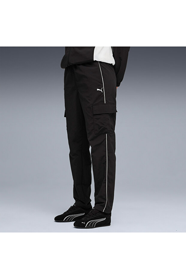 Short Woven Women's Black Trousers