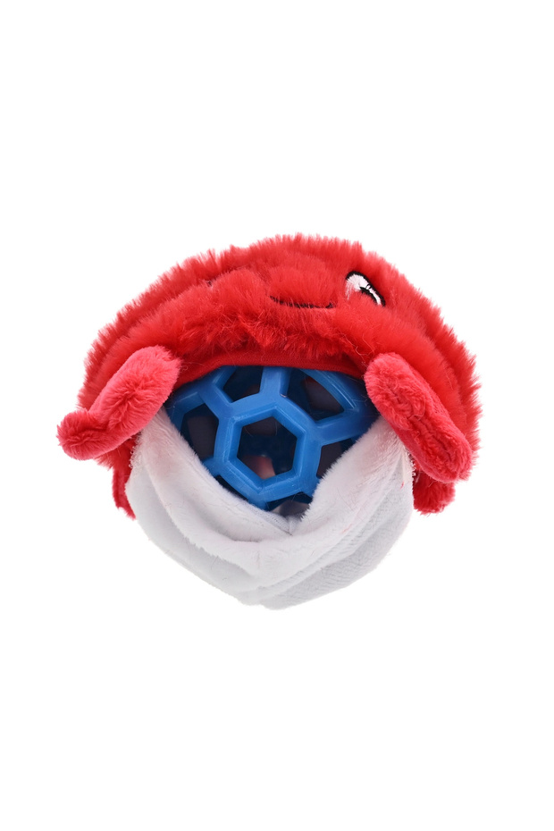 2 in 1 Crabby Dog Plush Ball Toy