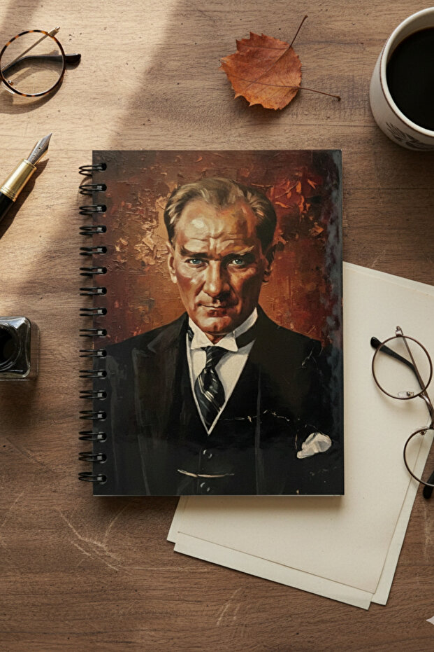 Ataturk Special Series Collection Hard Cover A5 Notebook - Dotted 150 Pages