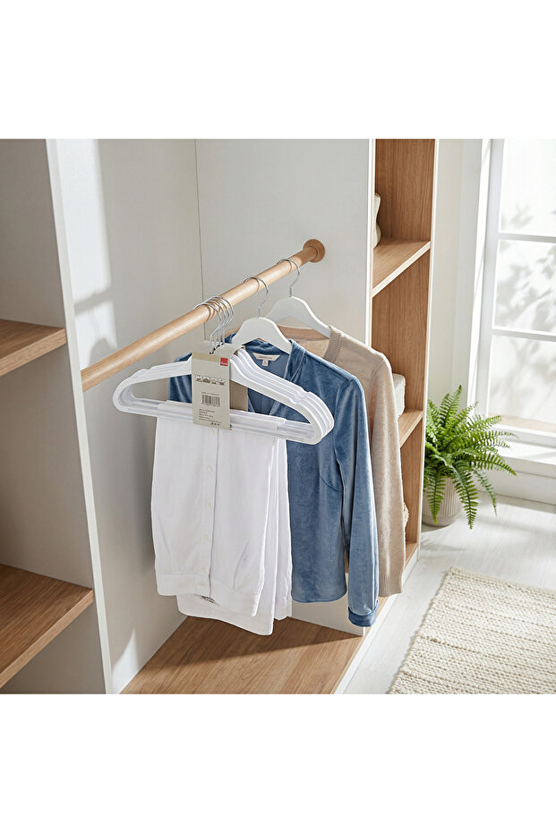 Soft Touch Askı 6 lı Beyaz - 4