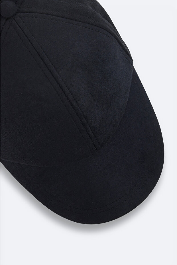 Erkek Siyah Süet Spor Şapka A32Y9204 - 3