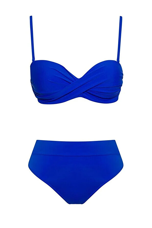 Bonie Padded Strapless High Waist Bikini Set