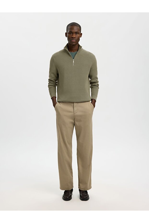 Pullover mit halbem Reißverschluss - 3