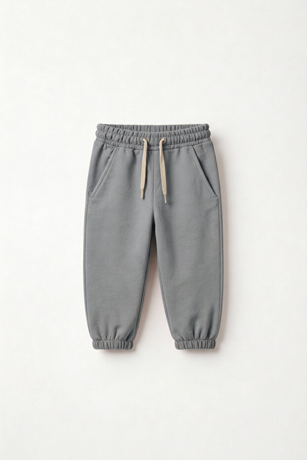 Gray Kids 2 Thread P Cotton U C Pocketed J Jogger Pants Sweatpants - Spring/Summer