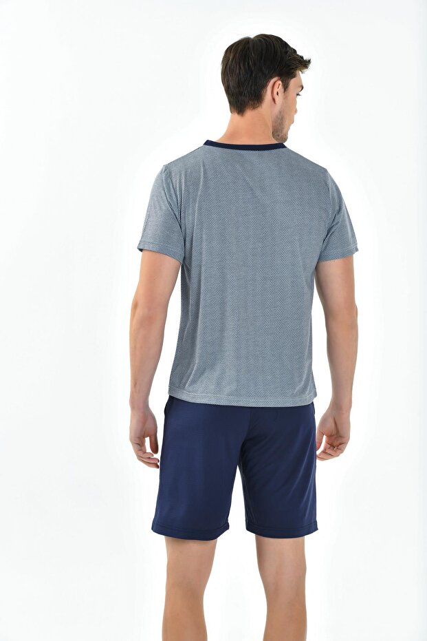 3-Piece Half Sleeve Men's Pajama Set Epj798